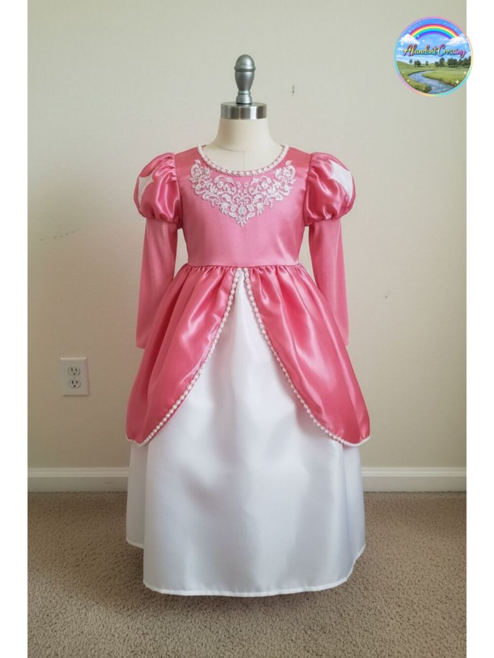 Mermaid Ball Gown Princess Dress Up Costume for Girls